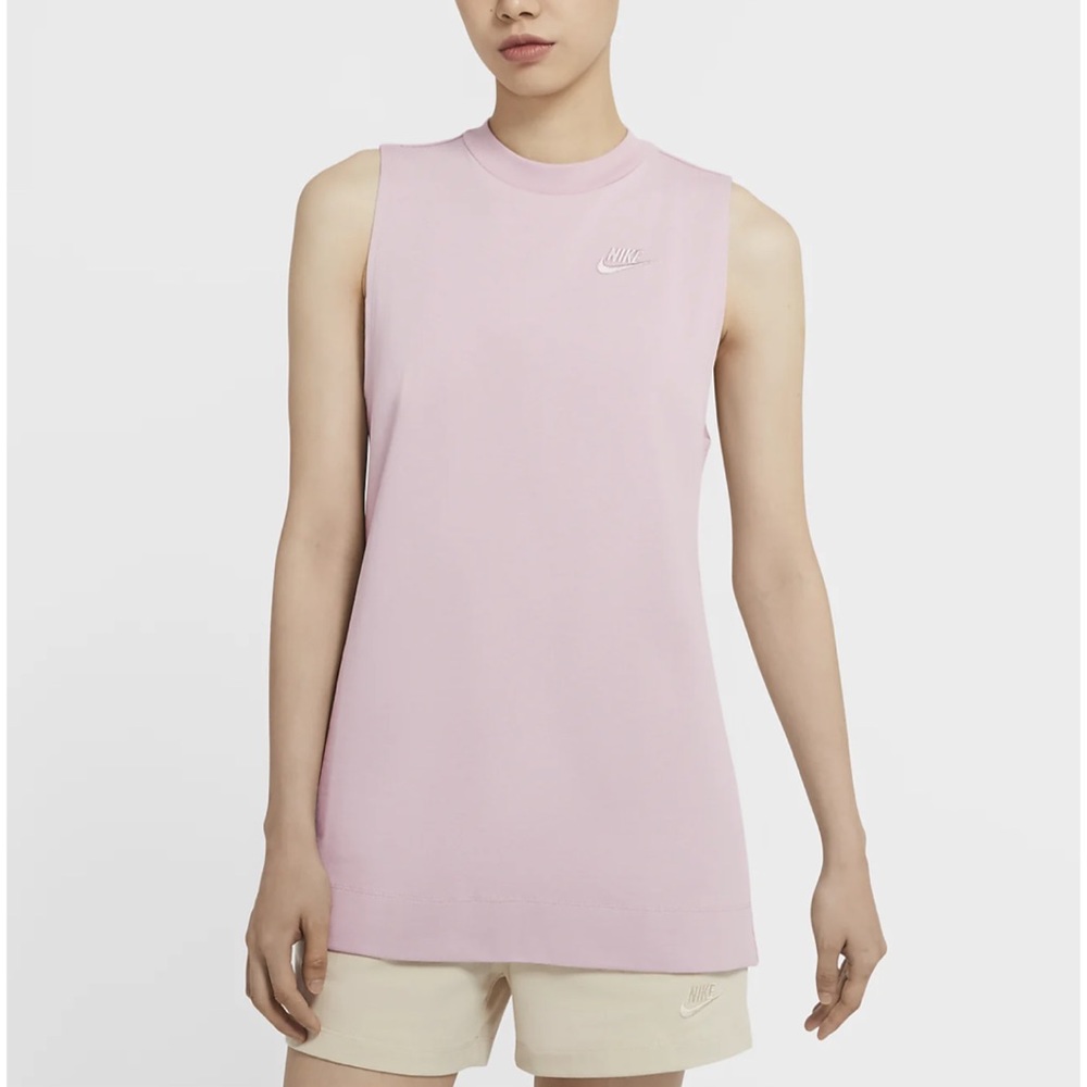 Nike Women’s Pink Sportswear Jersey Tunic Top